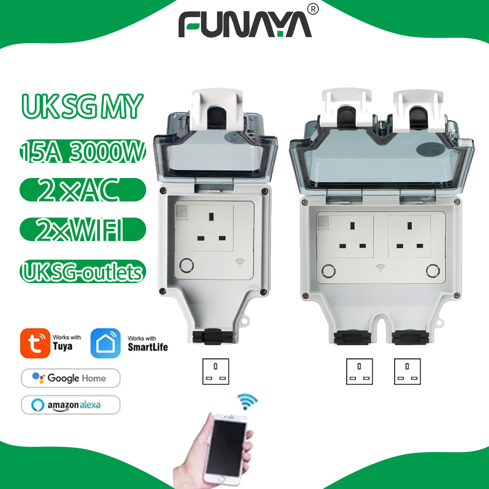 Smart Garden Uk - Tuya WIFI สมาร์ทซ็อกเก็ตกลางแจ้ง UK SG 1