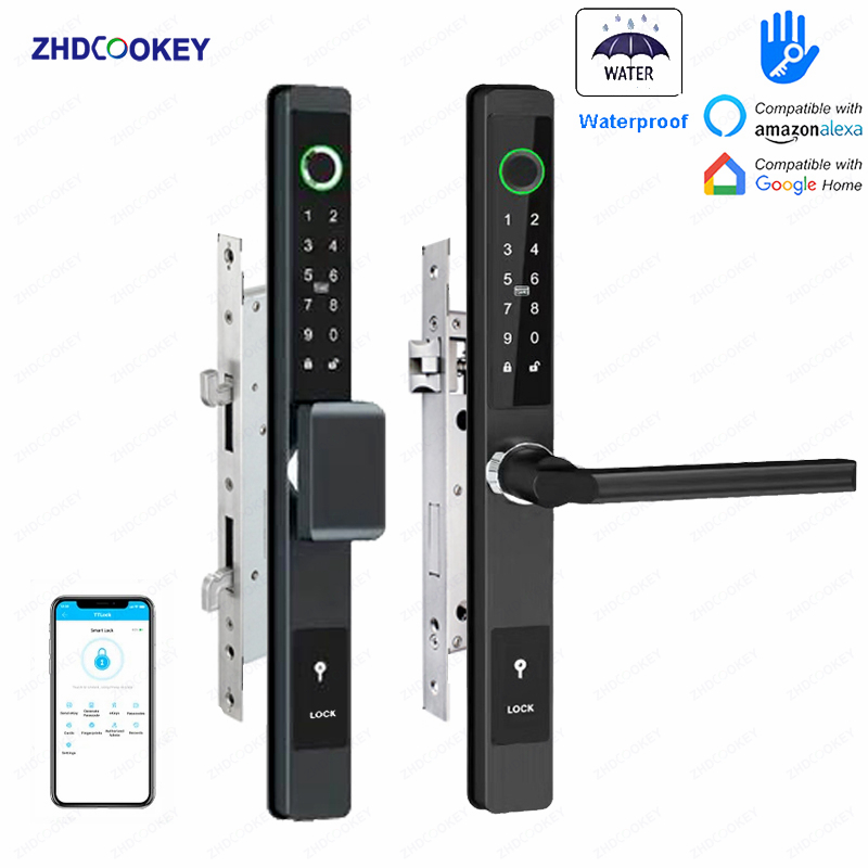 Smart Garden Gate Lock - ZHDCOOKEY ล็อคประตูดิจิตอลไบโอเมตริกซ์ กันน้ำ TTLock APP BLE