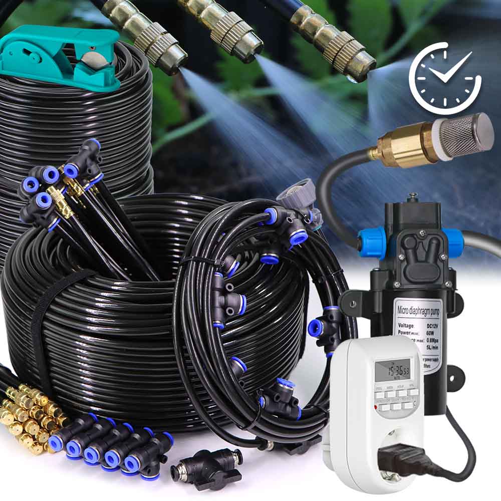 Smart Garden Water Timer - เครื่องพ่นละอองน้ำในตัว60W ระบบระบายความร้อนเครื่องตั้งเวลาอัจฉริยะ360 ° เครื่องพ่นละอองน้ำในสวนกลางแจ้ง