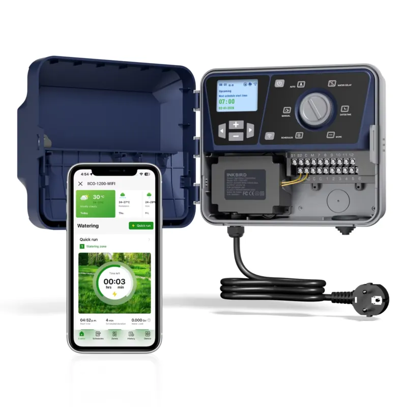 Wifi Irrigation Timer - ตัวควบคุมระบบฉีดน้ำอัจฉริยะ Inkbird 12 สถานี พร้อม WiFi