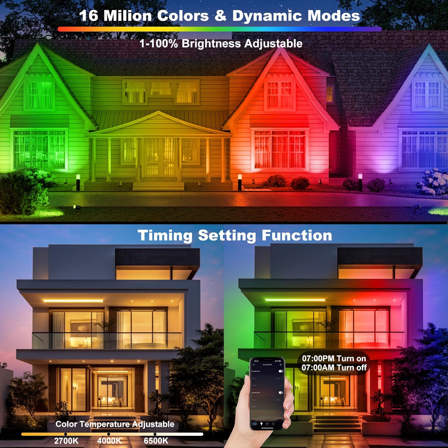 50W RGB LED Floodlight บาร์พร้ - Smart Garden Uk บทวิจารณ์และราคา