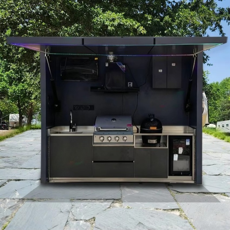 ชุดเฟอร์นิเจอร์ครัวกลางแจ้งแบบ - Smart Garden Sheds บทวิจารณ์และราคา