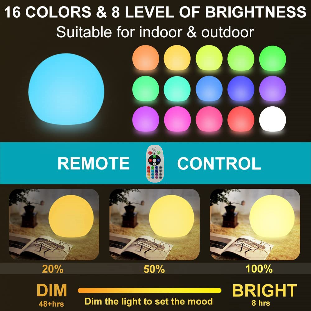 LED เรืองแสง Ball Light สําหรั - Smart Garden Lamp บทวิจารณ์และราคา