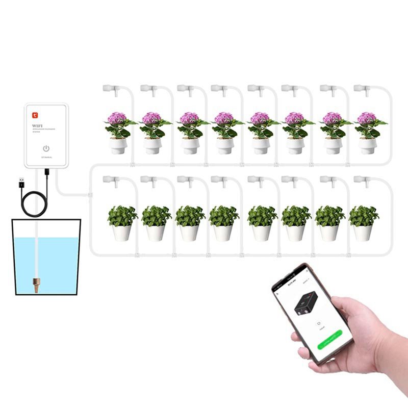 ชุดระบบรดน้ำหยดอัตโนมัติ Tuya  - Smart Garden Watering บทวิจารณ์และราคา