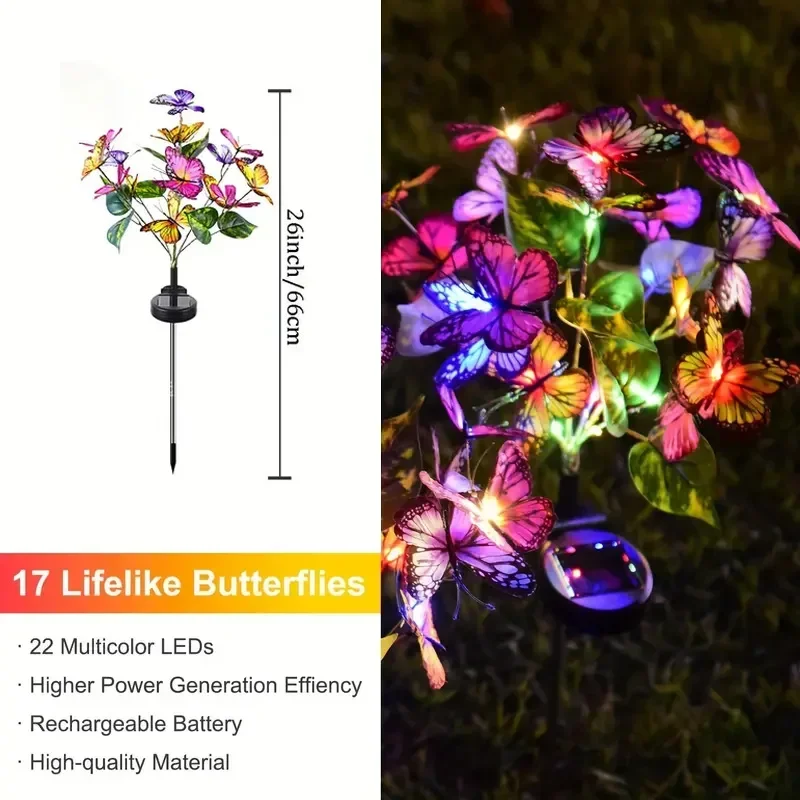พลังงานแสงอาทิตย์ LED สวนผีเสื - Smart Garden Lamp บทวิจารณ์และราคา
