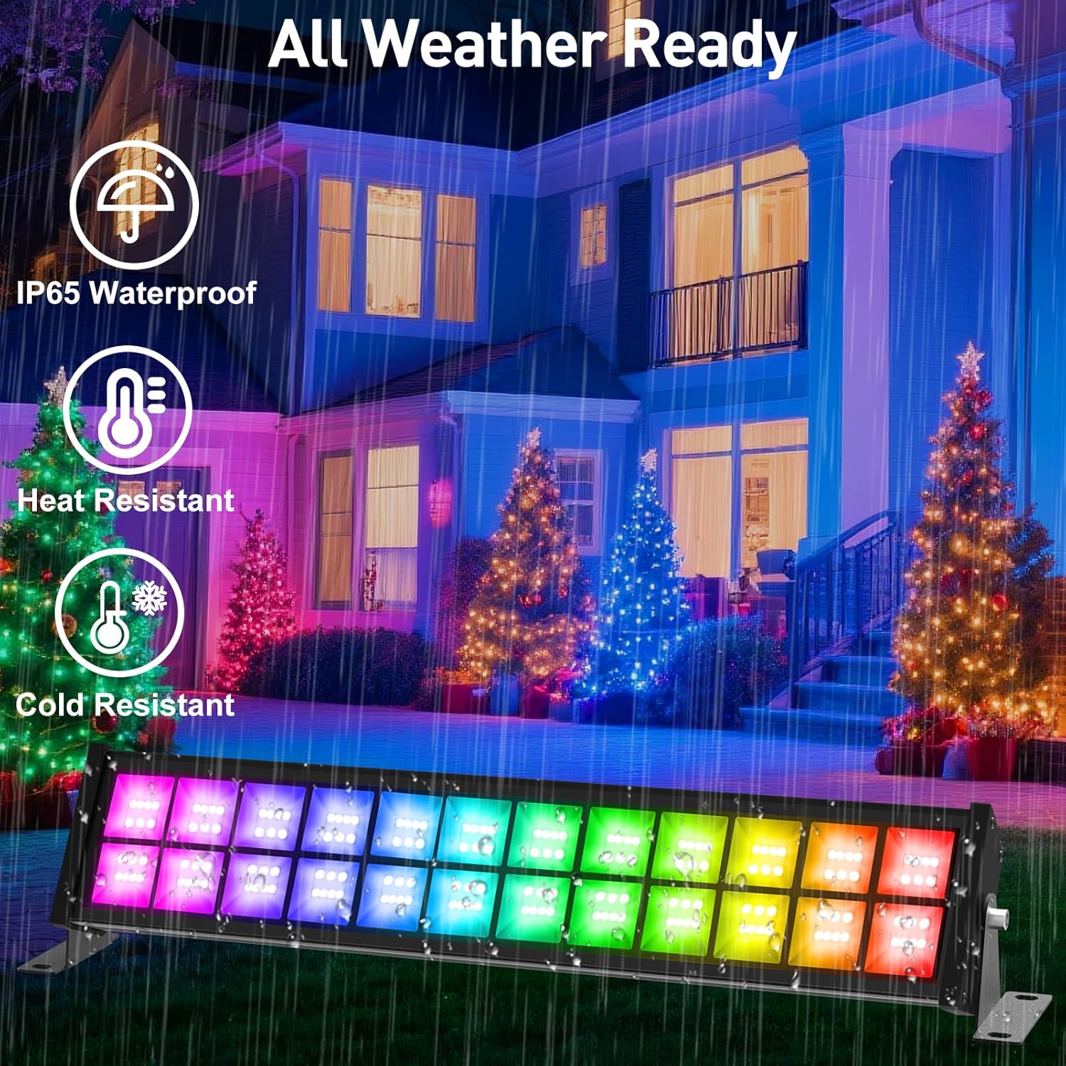 ไฟสปอตไลท์ LED RGB 50/72W พร้อ - Smart Garden Uk บทวิจารณ์และราคา