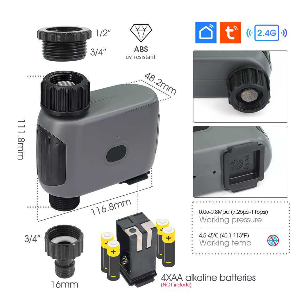 ทูย่า สมาร์ท ไวไฟ ไทม์เมอร์ระบ - Wifi Irrigation Timer บทวิจารณ์และราคา
