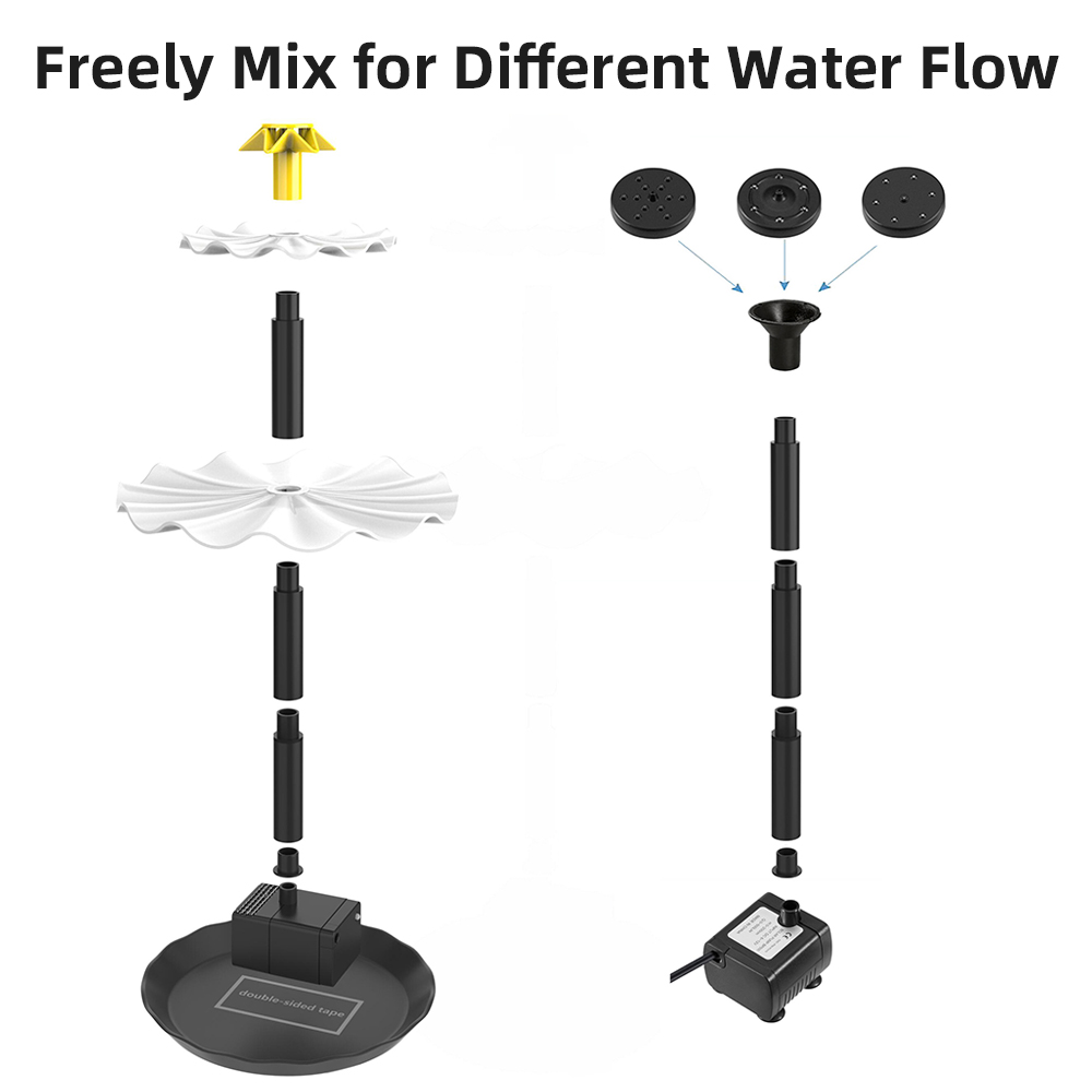 ปั๊มน้ำพุพลังงานแสงอาทิตย์สำหร - Smart Garden Lamp บทวิจารณ์และราคา
