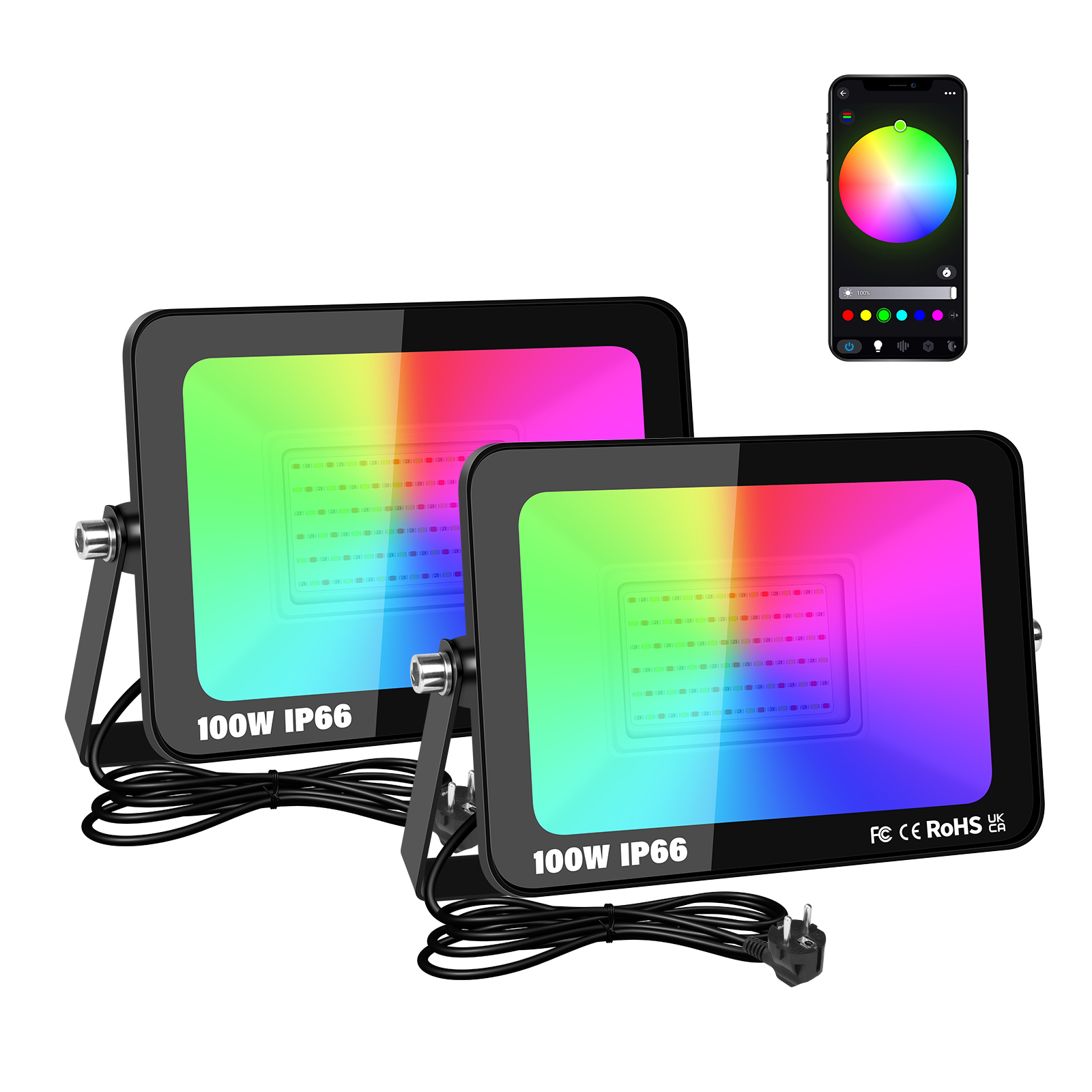 SKYWORLD APP RGB สมาร์ทฟลัดไลท - Smart Garden Led Lights บทวิจารณ์และราคา