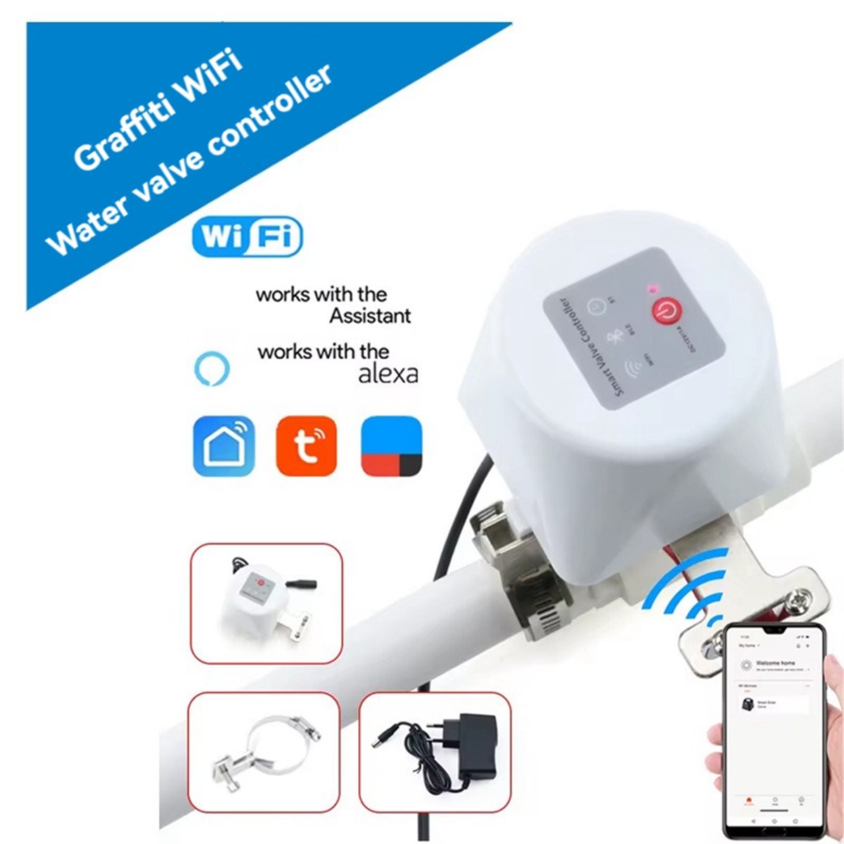ตัวควบคุมวาล์วอัจฉริยะ SWXF Tu - Smart Garden Water Timer บทวิจารณ์และราคา