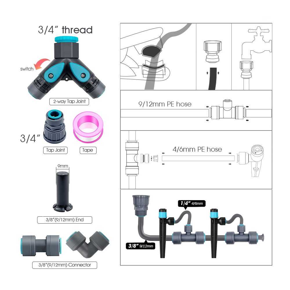 ระบบน้ำหยดสำหรับสวนแบบฟองอากาศ - Smart Garden Water บทวิจารณ์และราคา