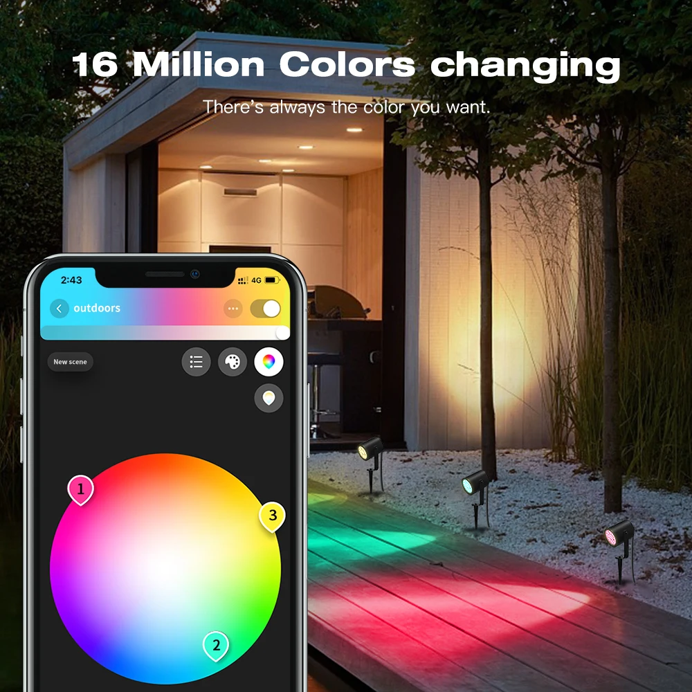 ไฟติดผนัง LED GLEDOPTO Zigbee  - Smart Garden Led Lights บทวิจารณ์และราคา
