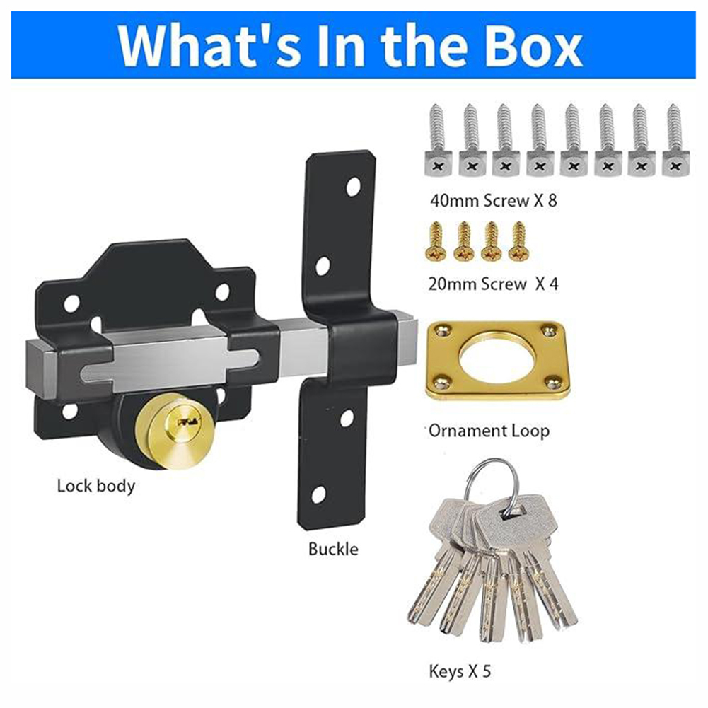 ล็อคประตูยุ้งฉางล็อคประตูโรงรถ - Smart Garden Gate Lock บทวิจารณ์และราคา