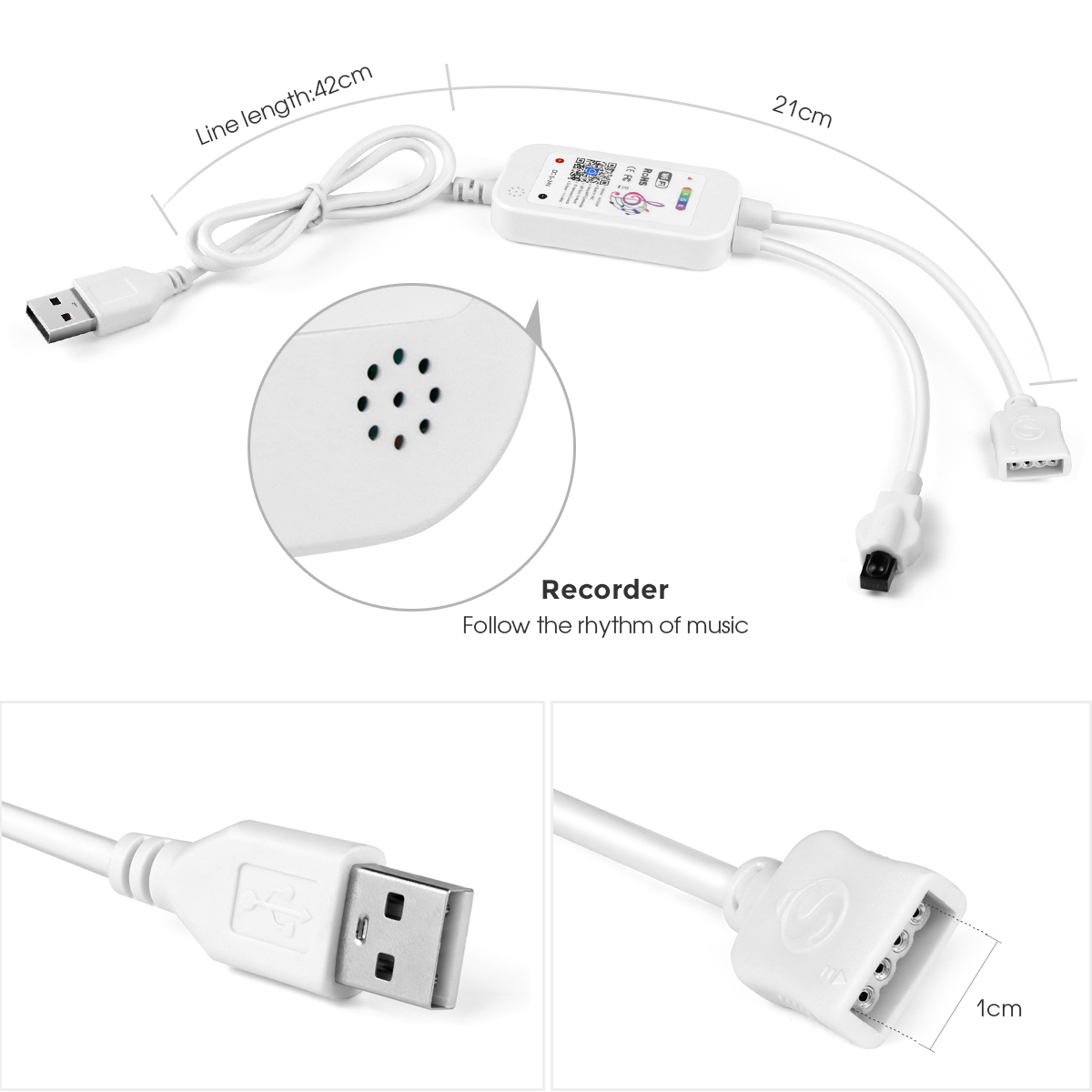 DC5V Tuya ตัวควบคุม RGB LED WI - Smart Garden Light Controller บทวิจารณ์และราคา