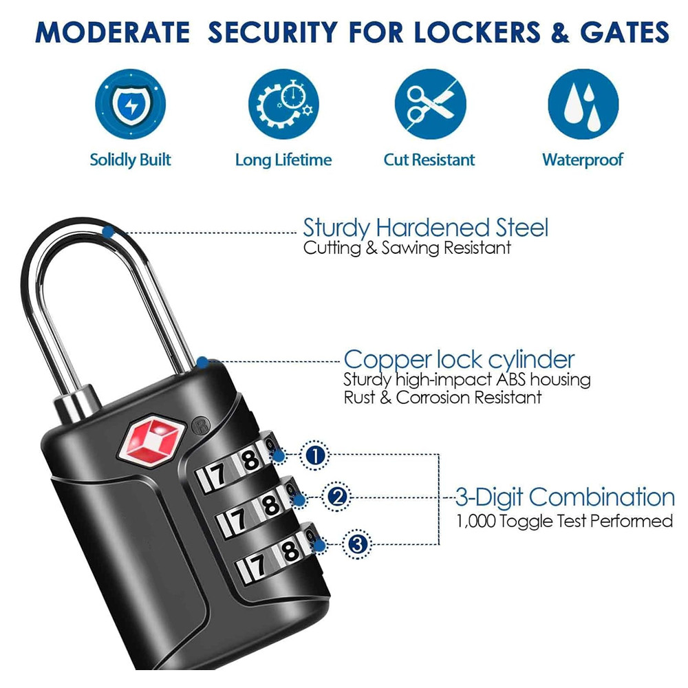 กุญแจล็อคกระเป๋าเดินทางที่ได้ร - Smart Garden Gate Lock บทวิจารณ์และราคา