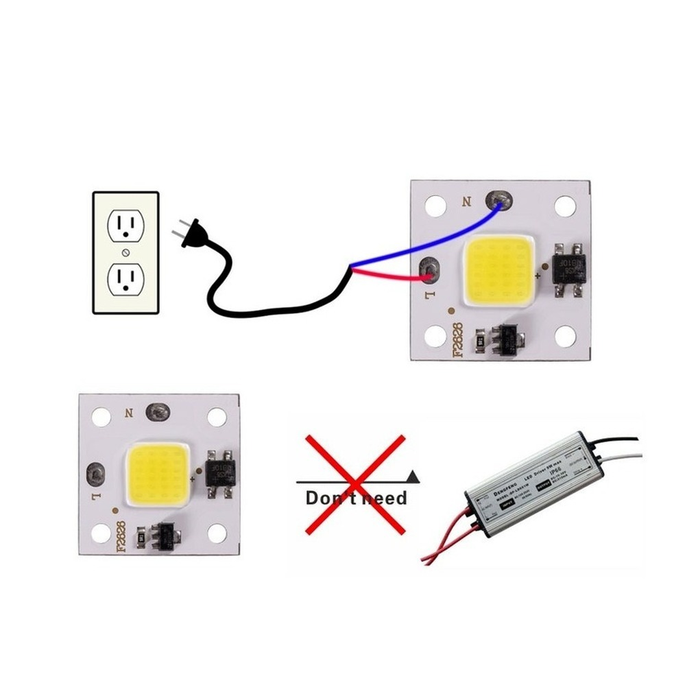 10W COB โมดูล220V ชิป LED ไดโอ - Smart Garden Led Lights บทวิจารณ์และราคา