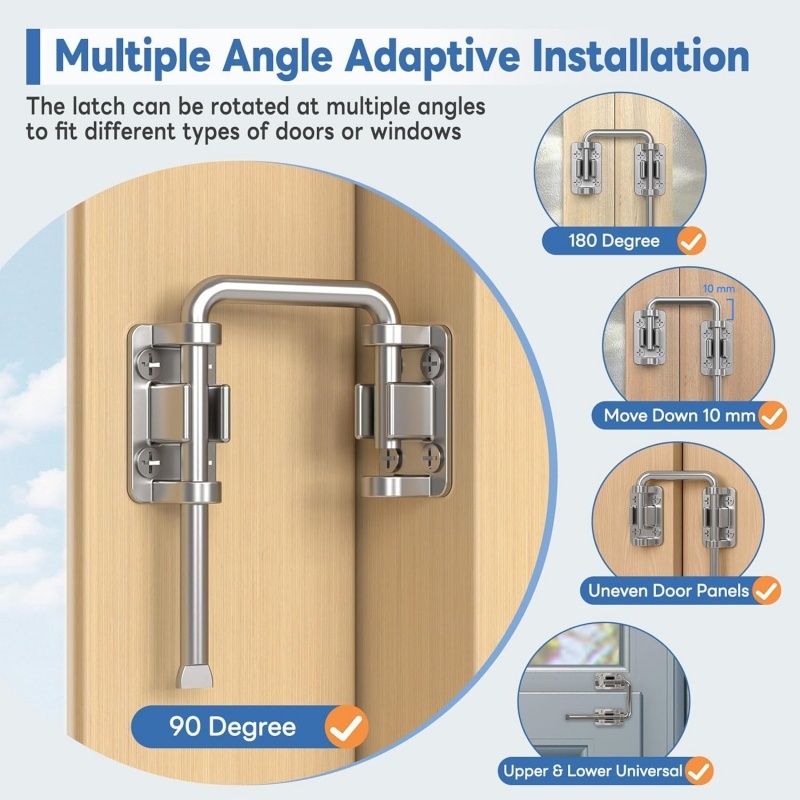 ตัวล็อคประตูบานเลื่อนรูปตัวยู, - Smart Garden Gate Lock บทวิจารณ์และราคา