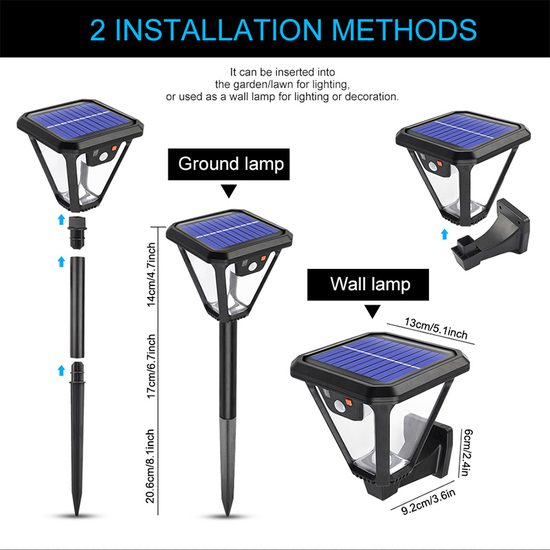 โคมไฟติดผนังพลังงานแสงอาทิตย์  - Smart Garden Led Lights บทวิจารณ์และราคา