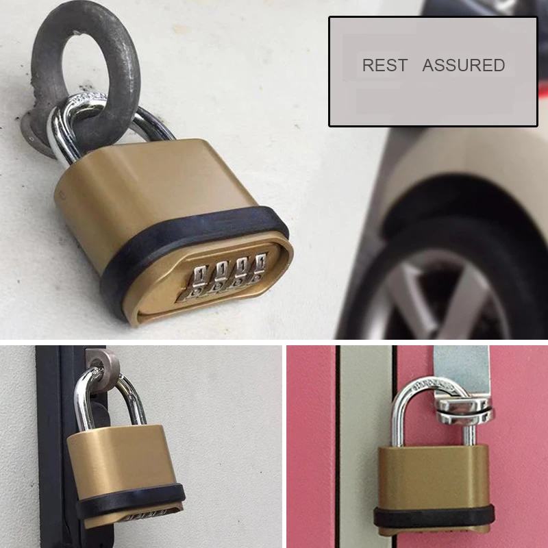 ล็อคไม่มี4หลักรหัสกุญแจ,กันน้ำ - Smart Garden Gate Lock บทวิจารณ์และราคา