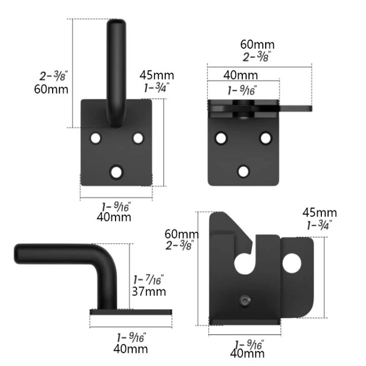 ตัวล็อคประตูแบบเปิดด้านขวา ล็อ - Smart Garden Gate Lock บทวิจารณ์และราคา