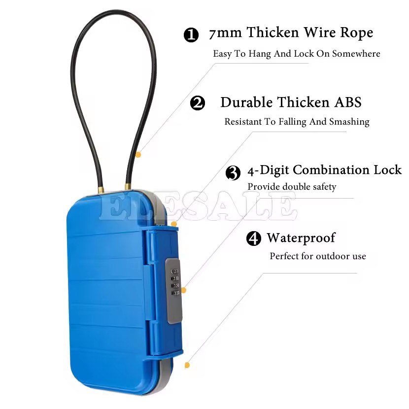 Creative แบบพกพา 4 หลักล็อค Be - Smart Garden Gate Lock บทวิจารณ์และราคา