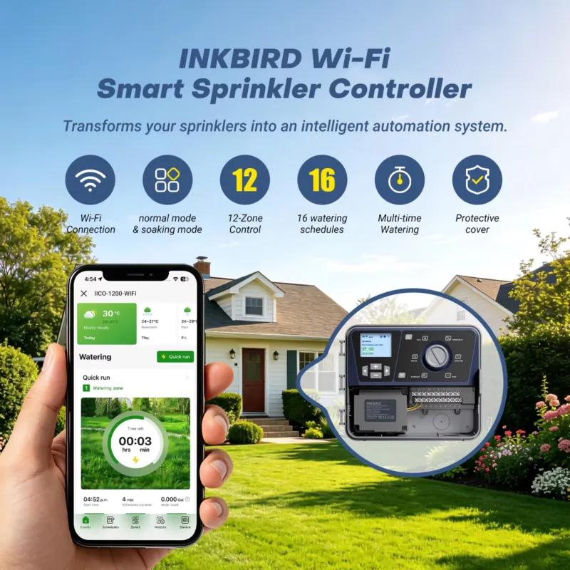 ตัวควบคุมระบบฉีดน้ำอัจฉริยะ In - Wifi Irrigation Timer บทวิจารณ์และราคา
