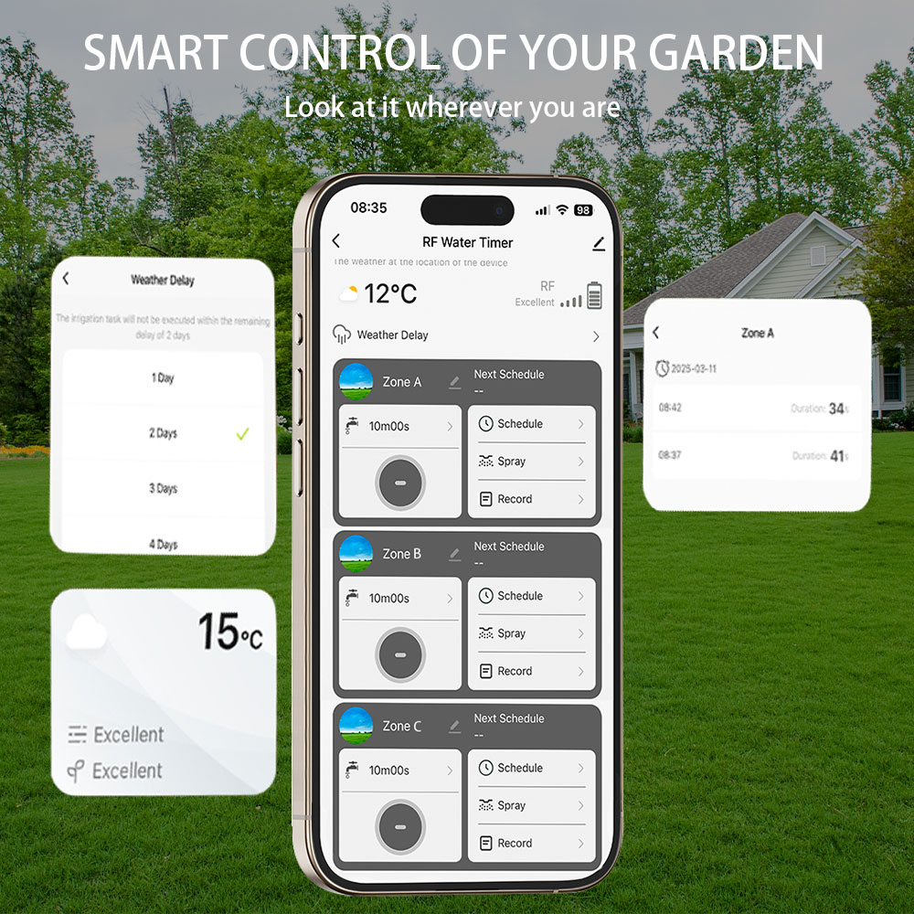 ตัวตั้งเวลาควบคุมการรดน้ำสวนแบ - Smart Garden Water Timer บทวิจารณ์และราคา